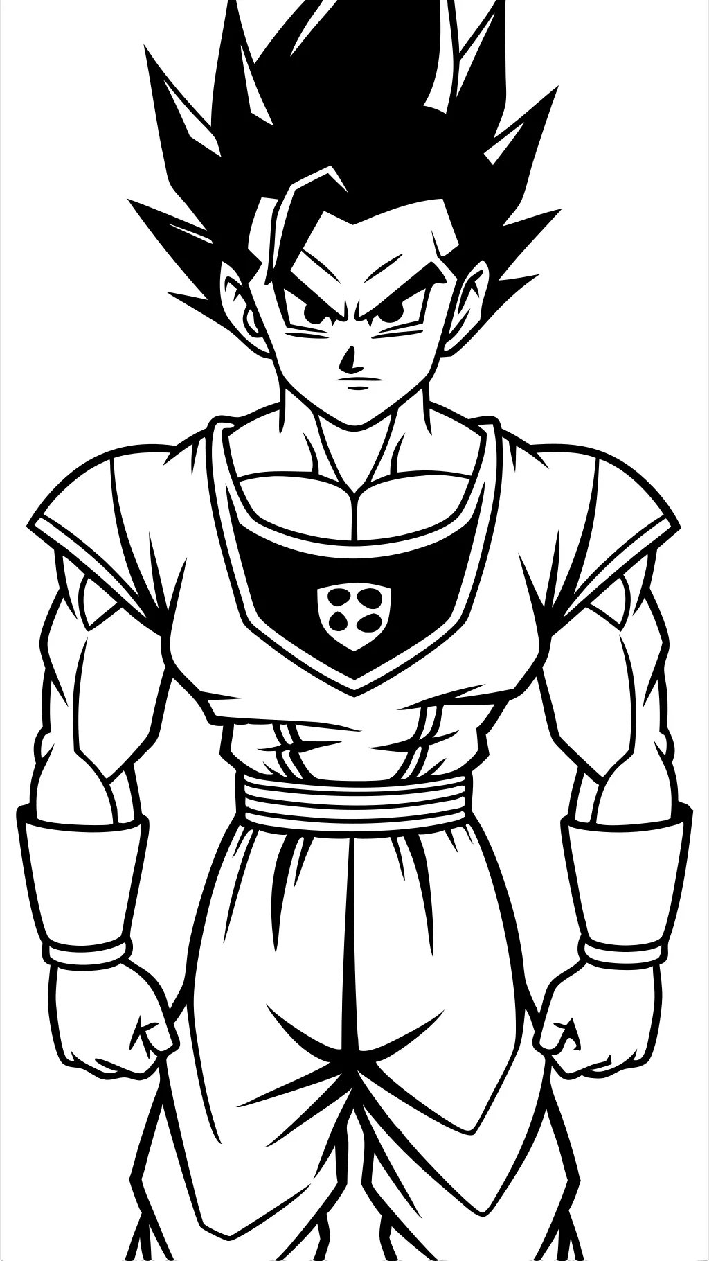 pages à colorier dragon ball z Gohan